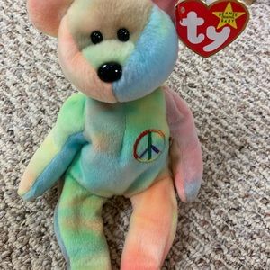 Beanie babies Peace bear